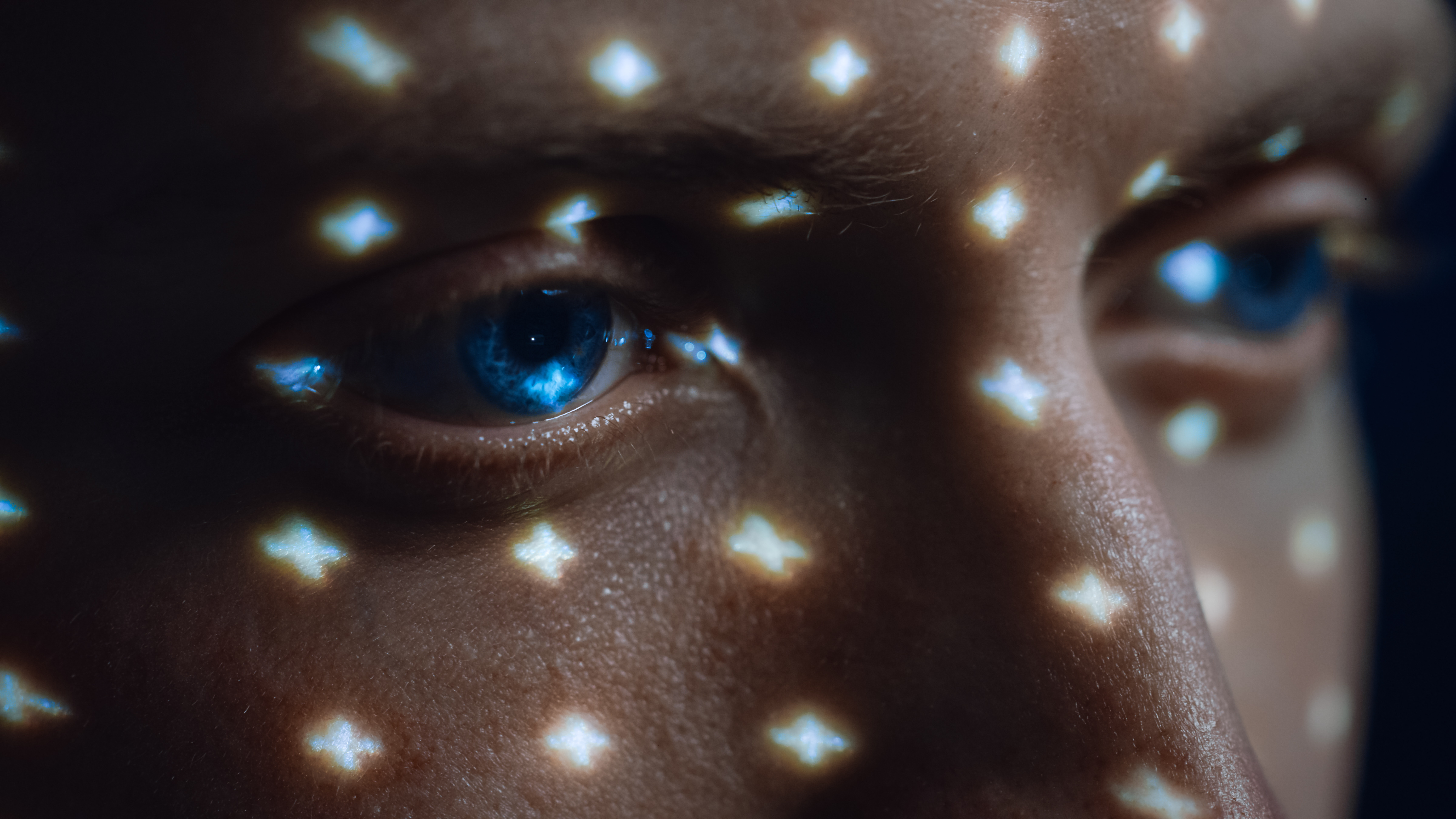 Biometric facial recognition technology representing advanced Virtual CIO strategy